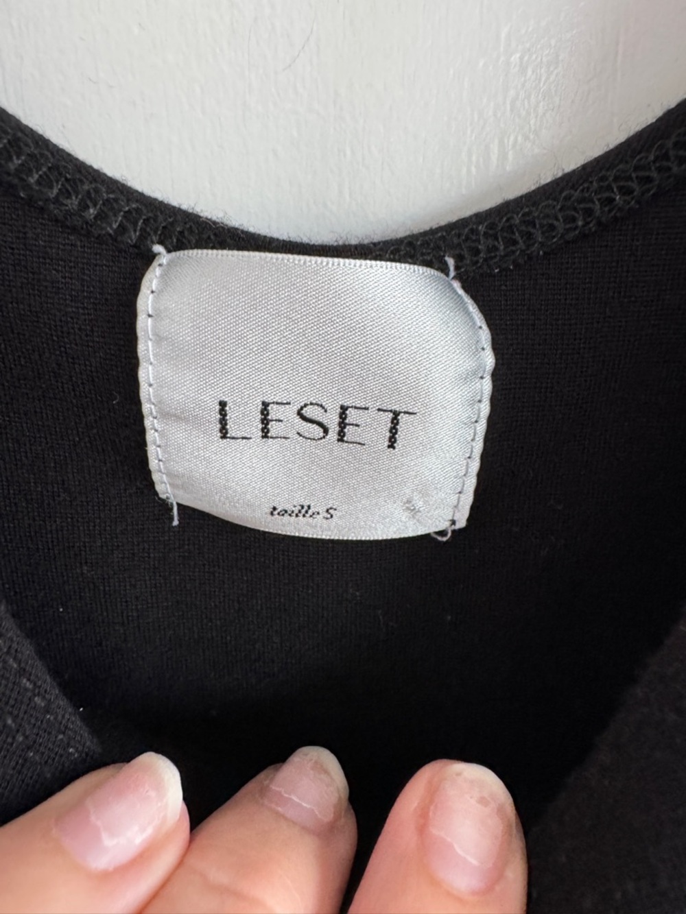 Leset Black Rio Scoop Neck Ribbed Tank Top - - Picture 5 of 8